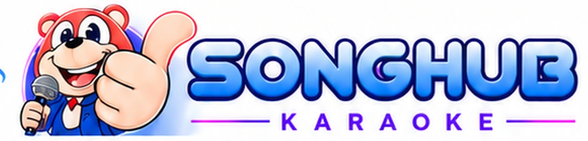 SongHub Karaoke official-style mascot and title